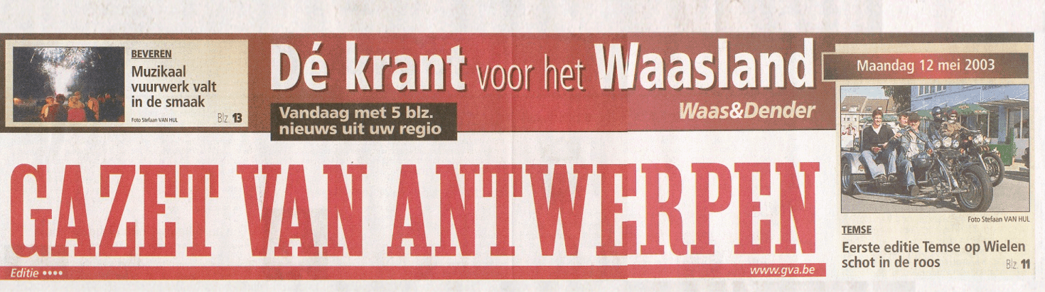 Gazet Van Anwerpen Header