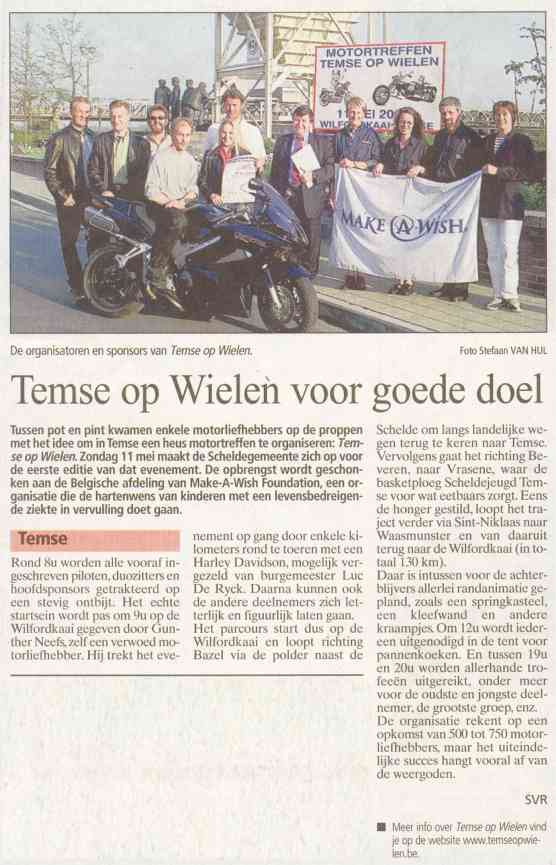 Gazet Van Antwerpen - 19/04/2003